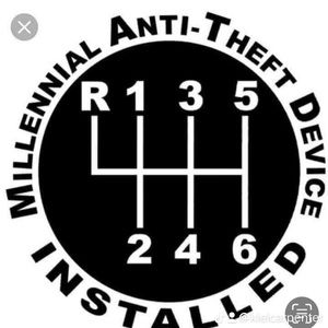 Car decal black or white 10”